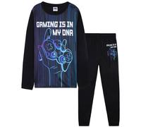 CityComfort Boy's Long Pyjama Set PJ Gaming Nightwear Comfy Soft Sleepwear Gamer in Black | Size: 13-14 Years CityComfort Black 13-14 Years