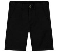 CityComfort Boys Shorts Knee Length Chino School Shorts Comfy Elasticated Waist Summer Essentials Holiday Smart Casual (Black, 5-6 Years)