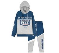 CityComfort Boys Tracksuit, Gaming Boys Hoodies and Joggers 5 to 16 years (Blue/Grey, 9-10 Years)