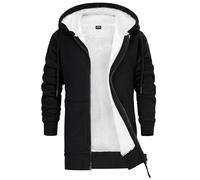 CityComfort Fleece Lined Hoodie for Kids Teenagers - Zip Hoodie 5-15 Years Warm Cosy Outerwear Full Zip Loungewear - Gifts for Kids (Black, 5-6 Years)