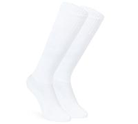CityComfort Football Socks for Boys Girls Teens Athletic Knee High Breathable Sports Socks for Hockey Rugby PE Sportswear (White - Pack of 1, 4-8 UK, 10-13 Years)