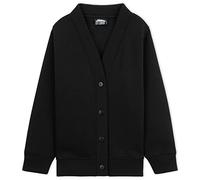 CityComfort Girls Cardigan, Long Sleeve Button Down School Cardigan for Kids (Black 1 Pack, 5-6 Years)