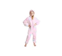 CityComfort Girl's Glow in The Dark Onesie Rainbow Unicorn Pyjama Long Sleeve Hooded Nightwear in Pink | Size: 11-12 Years CityComfort Pink 11-12 Years