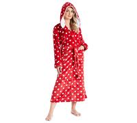 Citycomfort Hooded Bathrobe In Red Red M