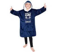 CityComfort Hoodie For Boys and girls, Fleece Oversized Hoodie Blanket 7-14 Years (Navy)