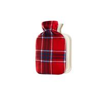 Citycomfort Hot Water Bottle 2 Litre With Fleece Cover Red Check Red One Size