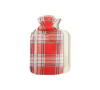 Citycomfort Hot Water Bottle Red And Grey Check Multi