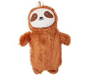 CityComfort Hot Water Bottle with Cover - Fun 3D Super Soft Fleece Plush Cover Will Keeps Warm for A Long Time - Natural Rubber 1 Litre - UK Safe Tested and Durable (Sloth)