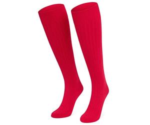 CityComfort Ladie Knee High Socks (4-7 UK, Red)