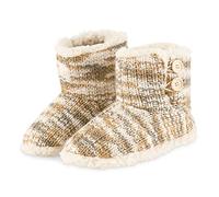 CityComfort Ladies Slipper Boots Knitted Warm Winter Indoor Booties
