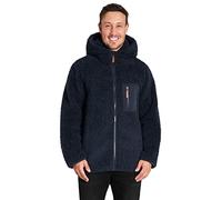 CityComfort Mens Fleece Hoodie, Fluffy Zip Up Fleece Jacket (Navy, XL)