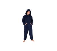 CityComfort Adult Onesie for Men Teenagers - Cosy Nightwear Hooded Fluffy Fleece Onesies For Men M-3XL Lounge Wear - Gifts for Him (Navy, 2XL)