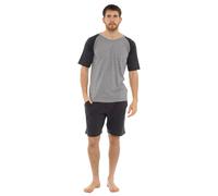 CityComfort Men's Pyjama Set Shorts in Grey | Size: Large CityComfort Grey L