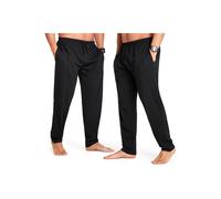 CityComfort Men's Pyjama Trousers 2 Pack in Black | Size: 4XL CityComfort Black 4XL