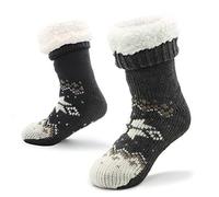CityComfort Mens Slippers Socks, Warm Fluffy Non Slip Socks, Gifts For Men