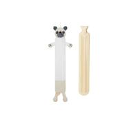 Hot Water Bottle with Animal Fleece Cover 1 or 2 Litre Capacity Natural Rubber Long Hot Water Bottle Plush Cute Animal Cover Cosy Gifts (Pug Long)