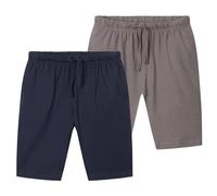 CityComfort Shorts Pyjamas for Boys Teens Pack of 2 PJs Summer Casual Lounge Wear Soft Jersey Pyjama Shorts with Pockets (Navy/Charcoal, 5-6 Years)