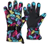 CityComfort Ski Gloves for Men & Teens, Thermal & Waterproof Winter Gloves, Touch Screen & Fleece Lined for Skiing & Cycling (Men Multi)