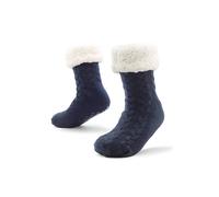 Men Slippers A133 & A139 (Navy Cable Knit), One Size