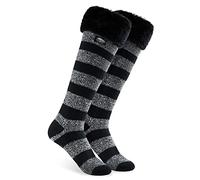 CityComfort Slipper Socks for Women Knee High Socks Non Slip Long Fluffy Socks