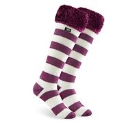 CityComfort Slipper Socks for Women Knee High Socks Non Slip Long Fluffy Socks