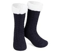 CityComfort Slipper Socks for Women Teenagers, Cosy Warm Fleece Lined Bed Socks - Gifts for Her (Navy)