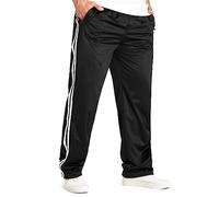 CityComfort Tracksuit Bottoms Men, Joggers with Zip Pockets Training Pants for Men Teens Jogging Bottoms (Black, 3XL)