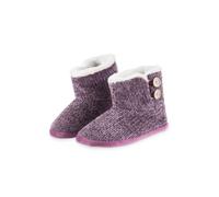 CityComfort Women's Chenile Bootee Slippers in Purple | Size: Small CityComfort Purple S