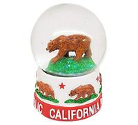 Citydreamshop California State Clear Water Ball Grizzly Bear Novelty Home Decor Snow Globe