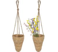 CITYES 2pcs Artificial Rope Hanging Basket