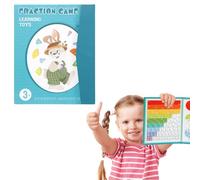 Cityheroz Magnetic Fraction Educational Puzzle, Cityheroz Magnetic Fraction Tiles&Fraction Circles, Score Disk Demonstrator,Magnetic Fraction Teaching Aids (1 Pcs)