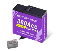 CITYORK [1 Pack] 2400 mAh Replacement Battery for Insta 360 Ace / 360 Ace Pro / 360-Ace Pro 2 Camera, Rechargeable Battery Set, Sports Camera Accessories, Long Runtime, Super Long Life