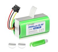 CITYORK 14.4V/3500mAh Li-ion Replacement Battery for Eufy L60 L50 Hybrid/SES for IRobot Roomba Combo Essential/Y0112/Y0110, for Conga 7490 Ultimate/Immortal, for Xiaomi Mop 2 Lite N011-4S1P Battery