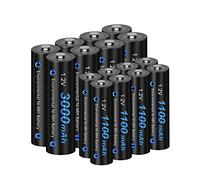 CITYORK 16pcs Ni-MH AA AAA Rechargable Batteries Combo (8 X 3000mAh AA Batteries and 8 X 1100mAh AAA Batteries)