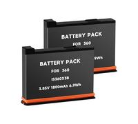 CITYORK 2 Pack Replacement Battery 1800mAh Compatible with INSTA 360 X3 Action Camera