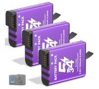 CITYORK 2250mAh (3-Pack) Replacement Battery for DJI-Osmo. Action 6 Pro/Osmo 360/Osmo Action 5/Osmo Action 4/Action 3 Replacement Battery, Rechargeable Durable Sports Camera Accessories, Long Life