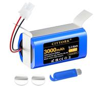 CITYORK 3000mAh Battery for Zaco iLifea4, A4s, A4s Pro, V7 V7S/V7 Pro/Plus, A6, A7, A8, A9, A10, A10 pro, W400, W450, For Ecovacs Deebot M82, CEN 540,CEN550,CEN640,CR130, For Silvercrest SSRA1