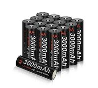 CITYORK AA Batteries, Rechargeable AA 3000mAh Battery, Ni-MH 1200 Recycle Times, High Capacity Performance, Pack of 16 with 4 Cases