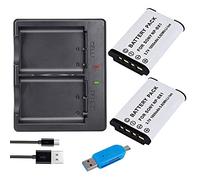 CITYORK NP-BX1 Replacement Battery (2-Pack) and Dual LCD Charger for Sony NP-BX1/M8, Cyber-Shot DSC-HX80, HX90V, HX95, HX99, HX350, RX1, RX1R II, RX100 (II/III/IV/V/VA/VI) and More