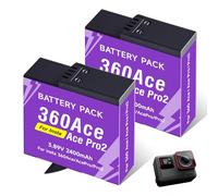 CITYORK [Pack of 2] 2400 mAh Replacement Battery for Insta 360 Ace / 360 Ace Pro / 360 Ace Pro 2 Camera Battery, Rechargeable Battery Set, Sports Camera Accessories, Long Runtime, Super Long Life
