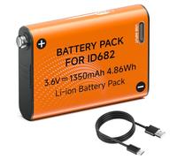 CITYORK Replacement Battery for Petzl Headlamp Battery ID682 1350 mAh Pet-zl Actik Core Battery USB-C Swift RL Headlamp Battery