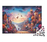 Cityscape Architecture 1000 Pieces Adult Jigsaw Puzzles Festive Gifts Family Challenging Educational Challenge Home Decoration for Adults Gifts Ideas 1000pcs (75x50cm)