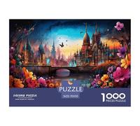 Cityscape Architecture 1000 Pieces Premium Jigsaw Age 12+ Cool Collage Effect, Home Decoration, Educational, Challenging Puzzle Games 70x50cm/1000pcs