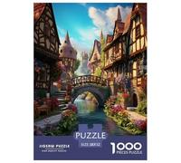 Cityscape Architecture 1000 Pieces Premium Jigsaw for Adults Gifts Cool Collage Effect, Fun Details, Educational, Challenging Puzzle Games 52x38cm/1000pcs