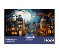 Cityscape Architecture Jigsaw Puzzles Puzzle for Adults Kids. 1000 Pieces Whimsical Challenge Toy Educational Games Home Decoration for Educational Games Gifts 38x26cm/1000pcs