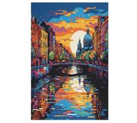 Cityscape Architecture Wooden Jigsaw Puzzles 1000 Pieces Family Activity Puzzle Educational Games for Adults And Kids Age 12 Years Up 78×53cm