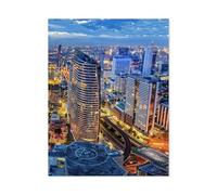 Cityscape in the middle of Bangkok, Thailand，Puzzle 1000 Piece Jigsaw Puzzles for Adults, Classic Puzzle Difficult Puzzle for Kids Teenagers Educational Game Toys Gift for Home Travel（38x26cm）-H36