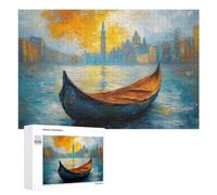 Cityscape Lonely Lake Adult Puzzle, 1000 PCS, Relaxing Jigsaw Activity, A Satisfying Project for Experienced Puzzlers, at Home