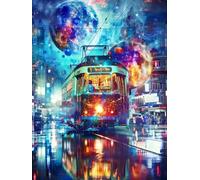 Cityscape Paint by Numbers for Adults with Frame, Large Paint by Number Canvas Kits, DIY Color Oil Painting Acrylic Paints with Brushes, Hobbies for Adults Women, Home Wall Decor Gifts 20x30cm J8-305