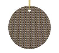 Cityscape Paris Eiffel Tower France Print 2.9in Ceramic Christmas Tree Ornament Xmas Pendants Hanging Decor Home Festive